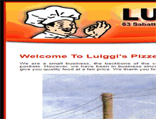 Tablet Screenshot of luiggispizzeria.com
